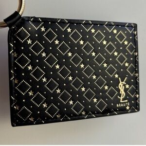 YSL Beauty Black & Gold Mirror Keychain – NEW  P0321
